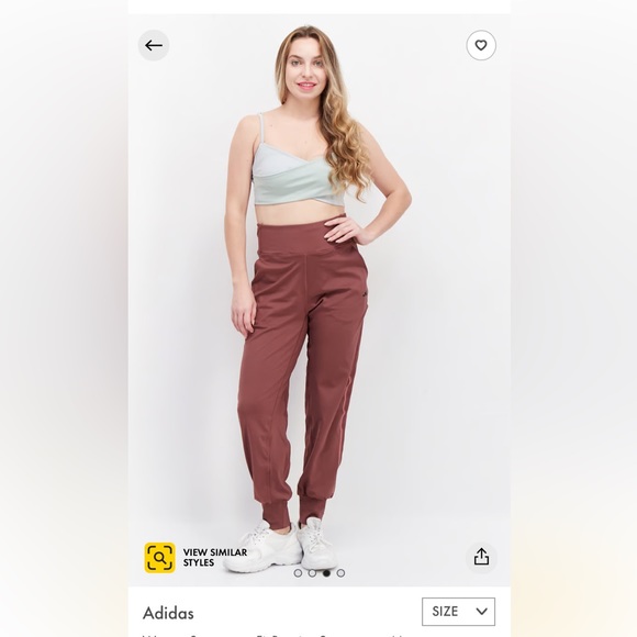 Adidas high rise joggers! Sweatpants! Brand Logo! Size Small - Picture 4 of 17